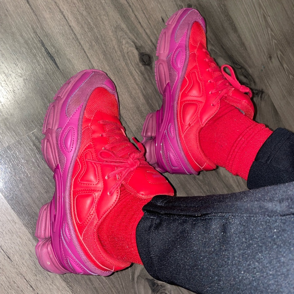 Red and light purple raf simons size 7.5 mens